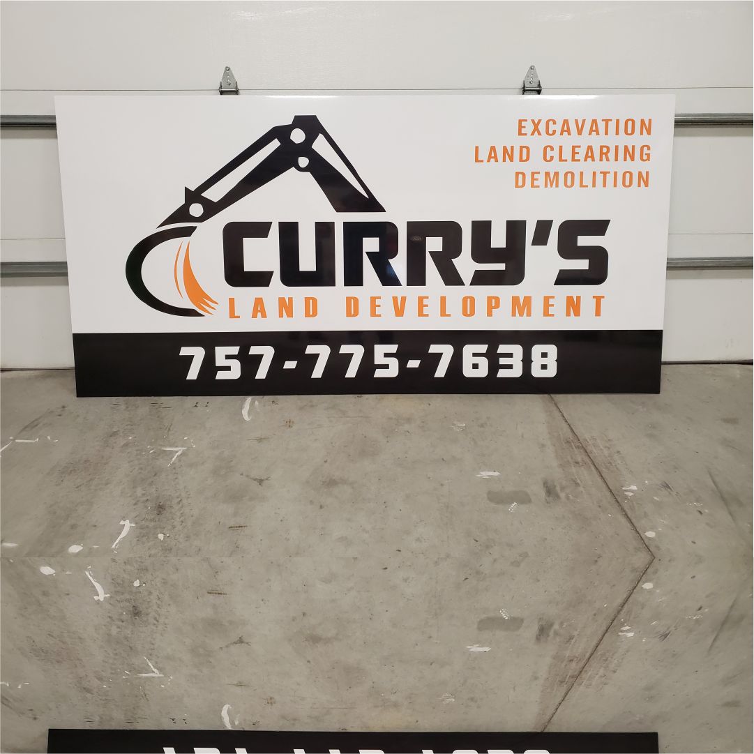 Curry's Development signs